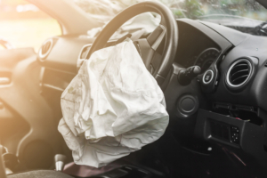 airbags that went off in a car