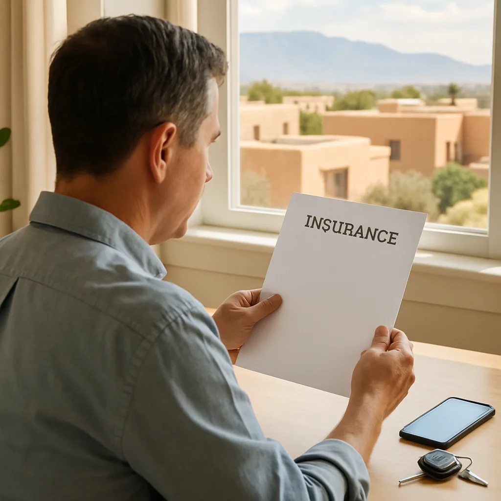 Reviewing auto insurance coverage after being hit by an uninsured driver in Albuquerque