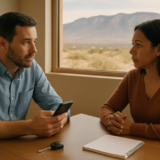 Recorded statement after a car accident in Albuquerque during an insurance discussion