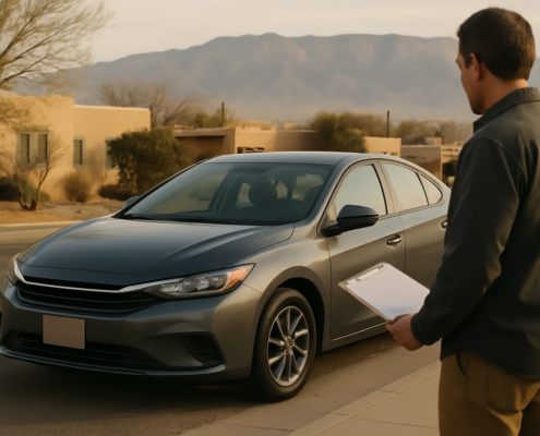 Diminished value claim Albuquerque vehicle inspection after a crash